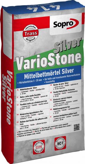 SOPRO TRASSHALTIGER MITTELBETTMÖRTEL VARIOSTONE -VST 414 , 25 KG 