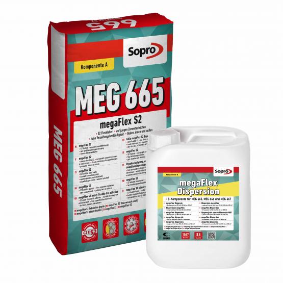 SOPRO MEGAFLEX S2 - MEG 665 FLIEßBETTMÖRTEL, 25 KG 