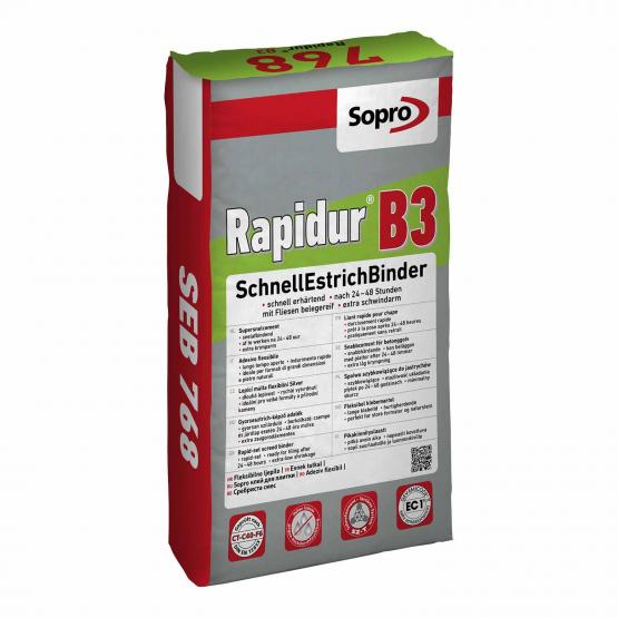 SOPRO RAPIDUR B3 SCHNELLESTRICHBINDER - SEB 768, 25 KG 