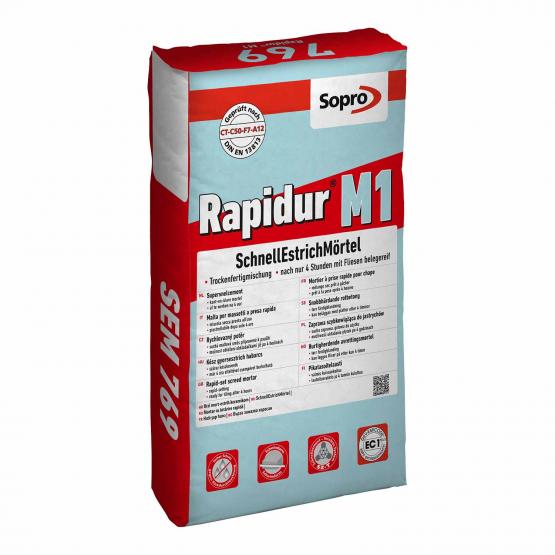 SOPRO RAPIDUR M1 SCHNELLESTRICHMÖRTEL - SEM 769, 25 KG 