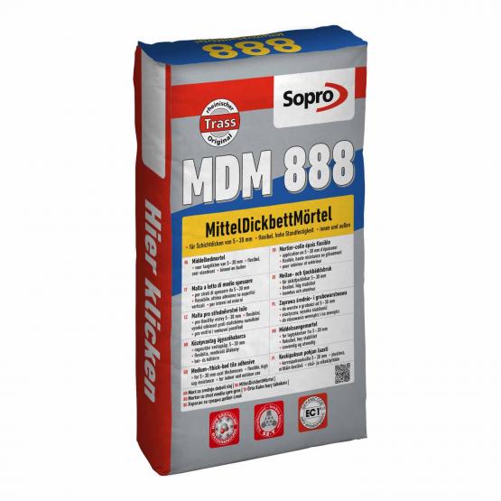 SOPRO MITTELDICKBETTMÖRTEL - MDM 888, 25 KG 